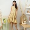 Dresses VERITAJOY | Hattie Drop Waist Hi-Low Ruffle Dress In Yellow