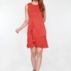 Dresses VERITAJOY | Kailyn Cascade Mini Dress In Scarlet